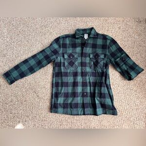 Brooks Brothers Men’s Cotton Shirt Jacket in Plaid Portuguese Flannel